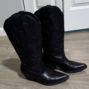 Black Western Cowboy Boots